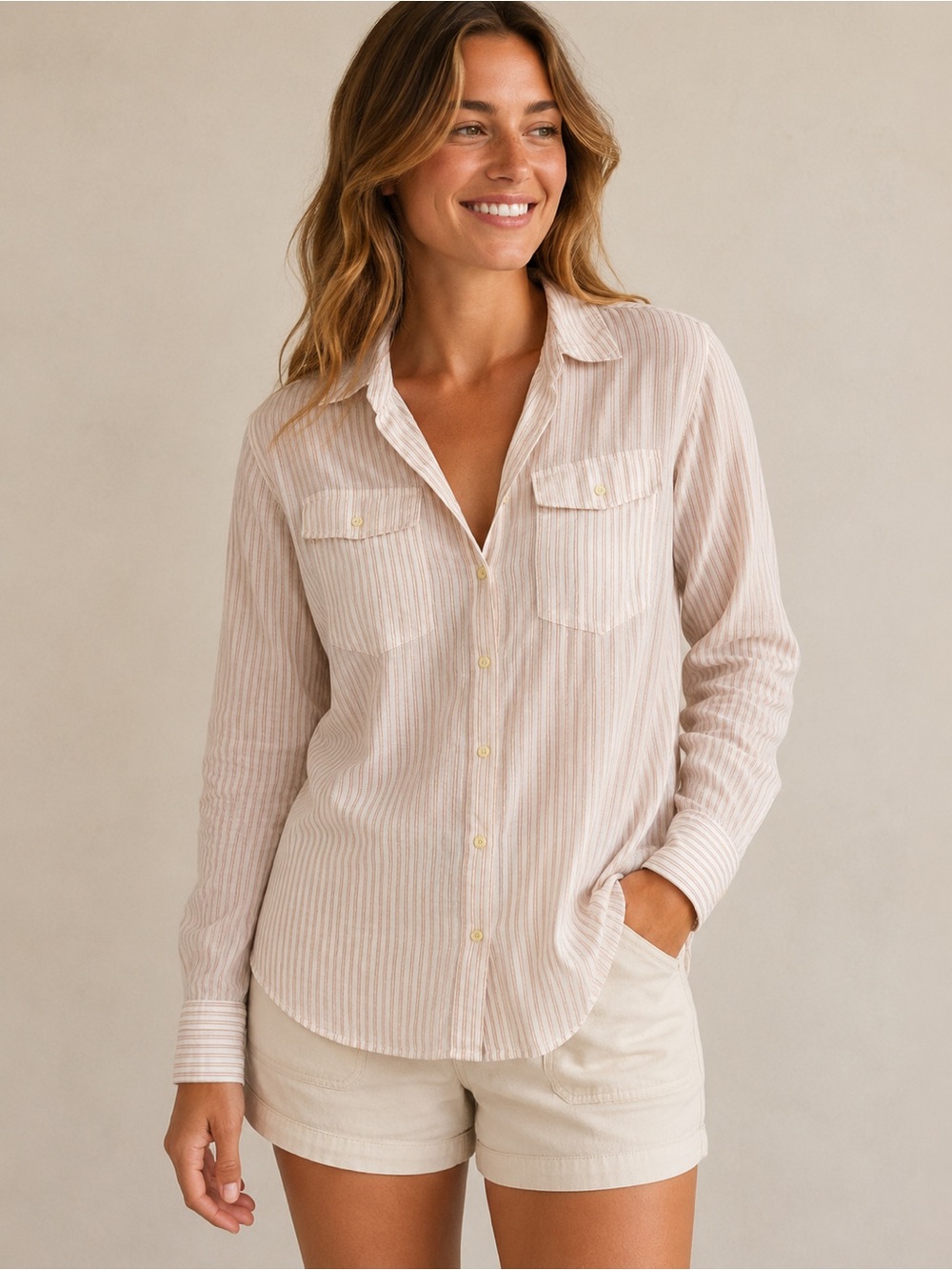 Patagonia Women's Lightweight A/C Button Down Shirt - Size Small